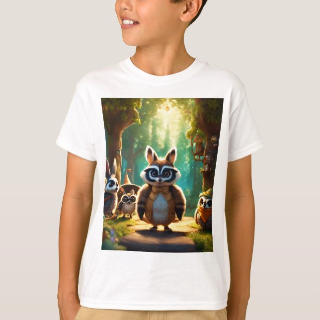 Camiseta "La Academia Critter se oculta y busca té" (Anverso)