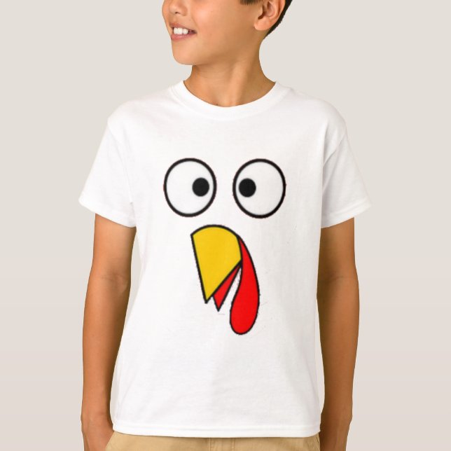 Camiseta La acción de gracias Turquía hace frente a (Anverso)