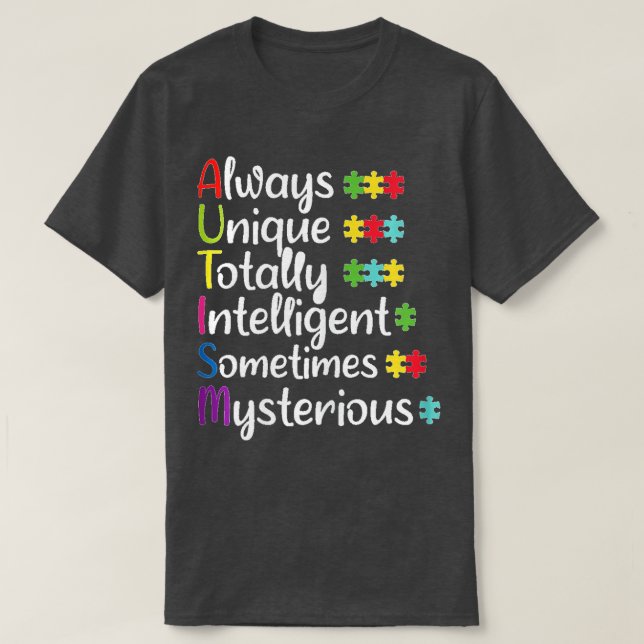 Camiseta La aceptación de la conciencia del autismo es buen (Diseño del anverso)