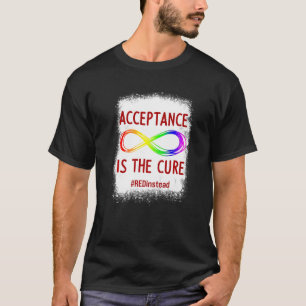 Camiseta La Aceptación Es La Cura Conciencia Del Autismo