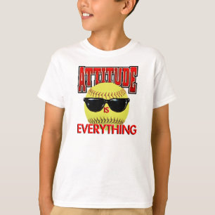 Camiseta La actitud es Todo-Softball