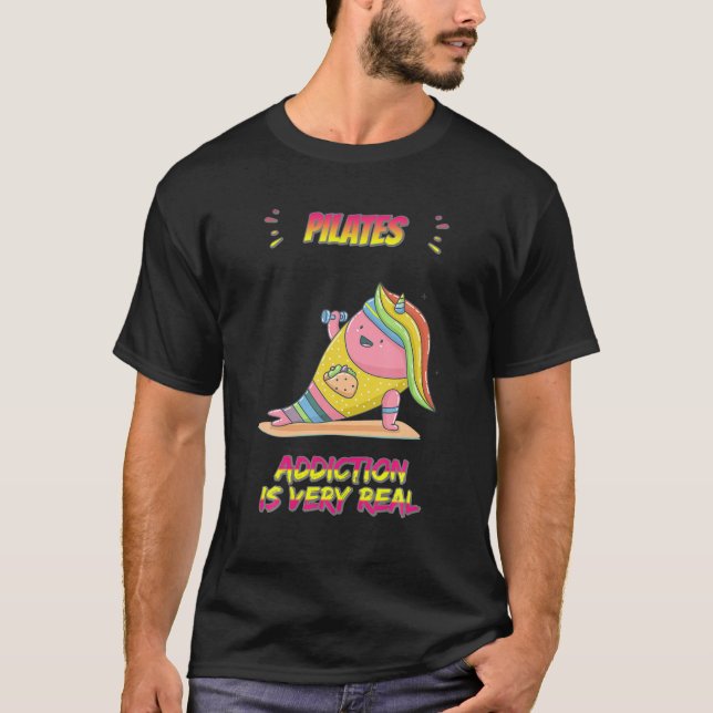 Camiseta La adicción a los pilates es graciosa (Anverso)