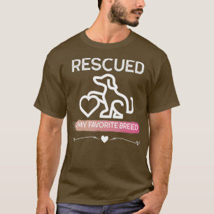 Camiseta La Adopción De Perro Rescatada Es Mi Perro De Raza
