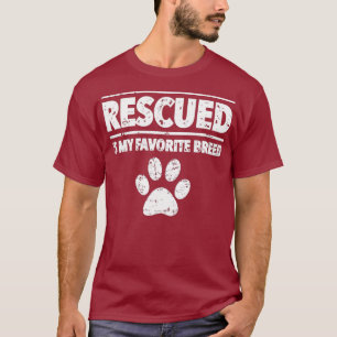 Camiseta La Adopción De Perro Rescatada Es Mi Perro De Raza