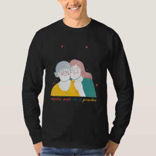 Camiseta la adopción me hizo un día de abuelos en la abuela