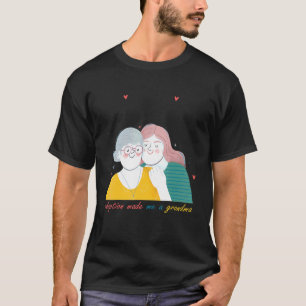 Camiseta la adopción me hizo un día de abuelos en la abuela