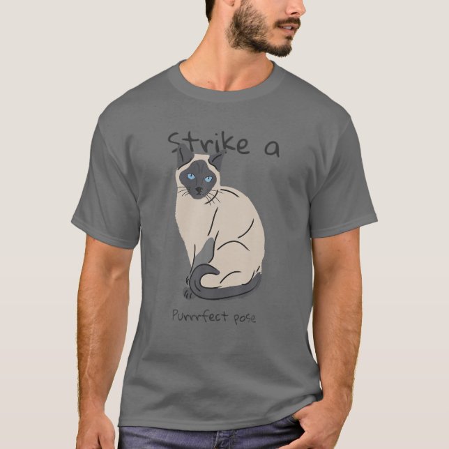 Camiseta La adorable mamá siamesa, el gracioso regalo de ma (Anverso)