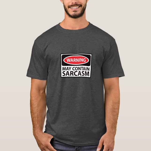 Camiseta La advertencia puede contener sarcasmo (Anverso)