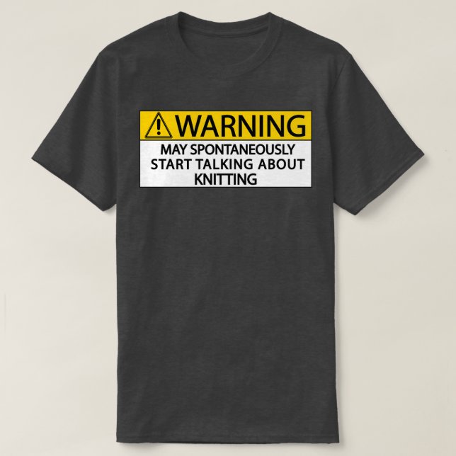 Camiseta la advertencia puede empezar espontáneamente a hab (Diseño del anverso)