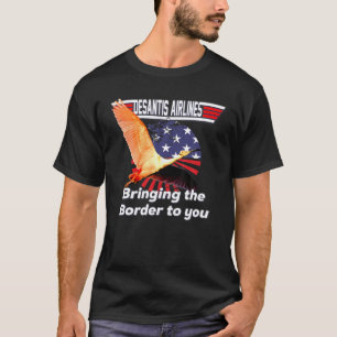 Camiseta La Aerolínea Desantis Te Lleva El Borde Florid
