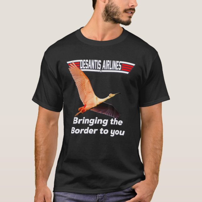 Camiseta La Aerolínea Desantis Te Lleva El Borde Florid (Anverso)