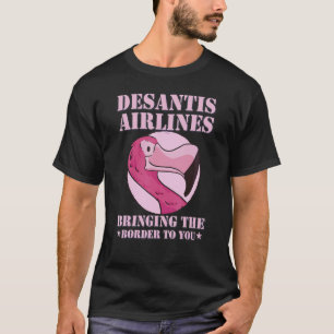 Camiseta La aerolínea Desantis te lleva la frontera Martha