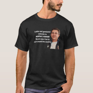 Camiseta La Aerolínea Desantis Te Lleva La Frontera Martha