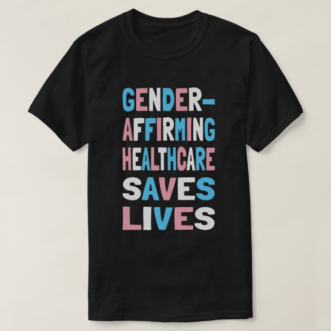 Camiseta La afirmación de género en la atención de la salud (Diseño del anverso)