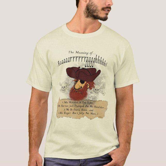 Camiseta La aflicción del pirata (Anverso)