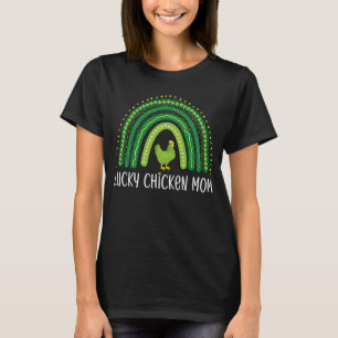 Camiseta La afortunada madre del pollo Rainbow Happy St Pat