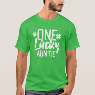 Camiseta La afortunada tía St. Patrick's Day coincidiendo