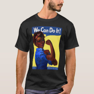 Camiseta La afroamericana Rosie The Riveter Black History