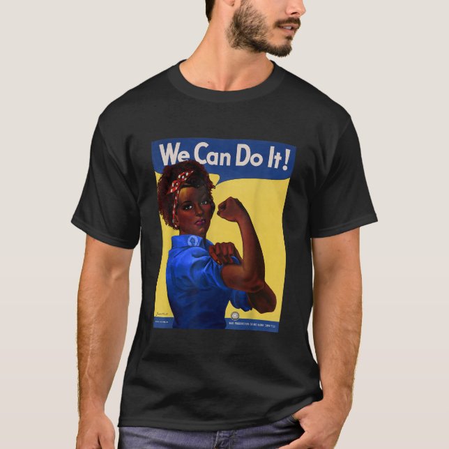Camiseta La afroamericana Rosie the Riveter Black History 8 (Anverso)