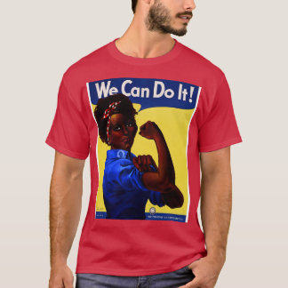 Camiseta La afroamericana Rosie the Riveter podemos hacerlo