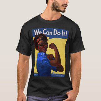 Camiseta La afroamericana Rosie the Riveter podemos hacerlo