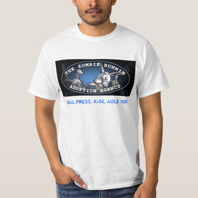 Camiseta La agencia de adopción de Bunnie del zombi (Anverso)