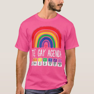Camiseta La agenda gay semanal del divertido orgullo LGBT