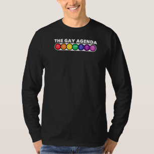 Camiseta La agenda semanal gay Lgbt Orgullo arcoiris