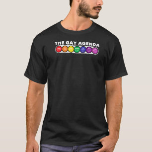 Camiseta La agenda semanal gay Lgbt Orgullo arcoiris