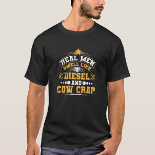 Camiseta La agricultura huele a diésel y mierda de vaca