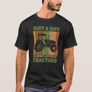 Camiseta La agricultura retro sólo un chico que ama el rast