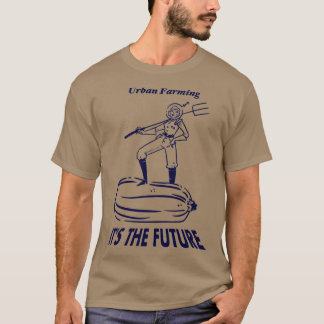Camiseta La agricultura urbana es el futuro (azul)
