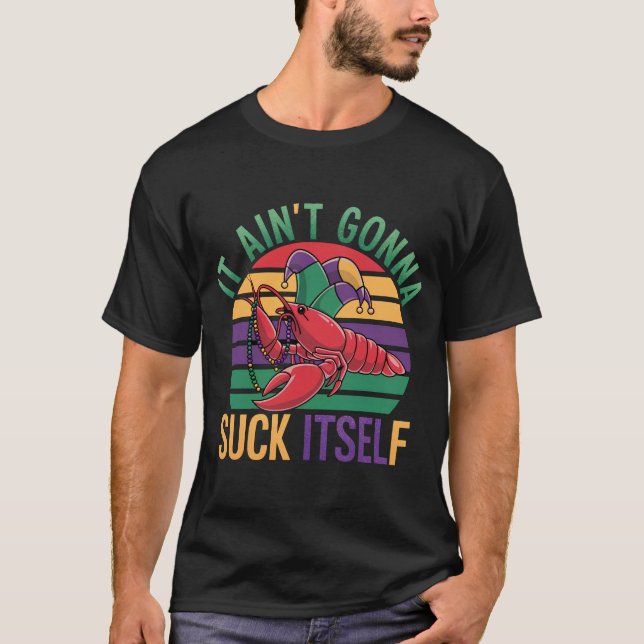 Camiseta La Aint De Langopez Se Va A Suck Mardi Gras (Anverso)