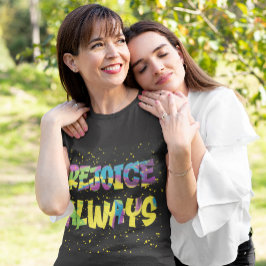 Camiseta La alegría de los músculos multicolor líquido