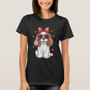 Camiseta La alegría de San Valentín Cavalier Spaniel Sweet 
