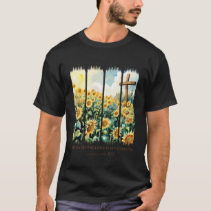 Camiseta La Alegría del Señor es Mi Fuerza Fe Cristiana