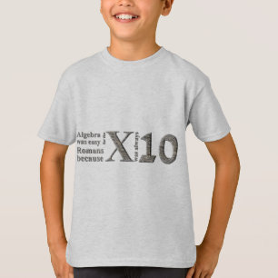 Camiseta La álgebra era fácil para los romanos porque…