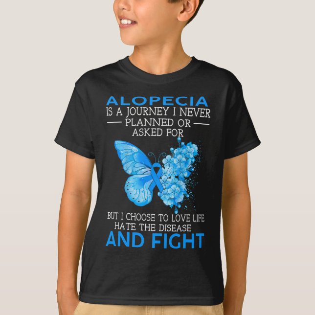 Camiseta La Alopecia Es Un Viaje Que Nunca Planeé La Maripo (Anverso)