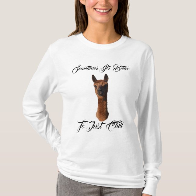 Camiseta La Alpaca Es Mejor Sólo Para Enmascarar, (Anverso)