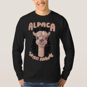 Camiseta La Alpaca es mi espíritu Animal Huacaya Lama Pako 