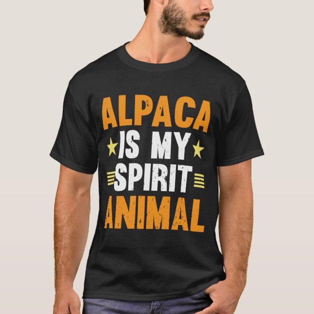 Camiseta La Alpaca es mi espíritu Animal I Alpaca (Anverso)