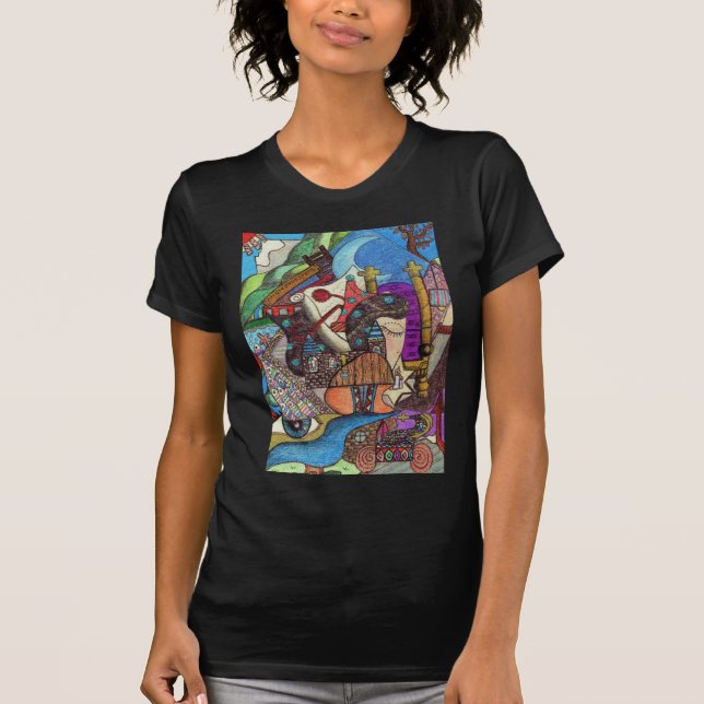 Camiseta La alta carta de tarot de la sacerdotisa de Kaye (Anverso)