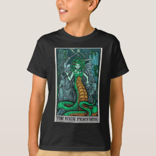 Camiseta La alta sacerdotisa Tarot Card Medusa Greek Mythol