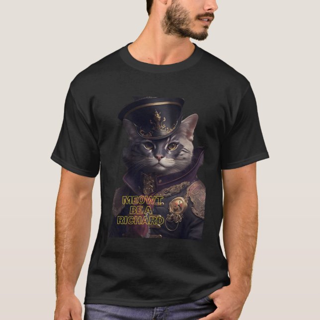 Camiseta La altura del gato es todo lo que no es un Richard (Anverso)