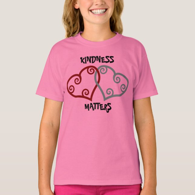 Camiseta La amabilidad del corazón entrelazado importa (Anverso)
