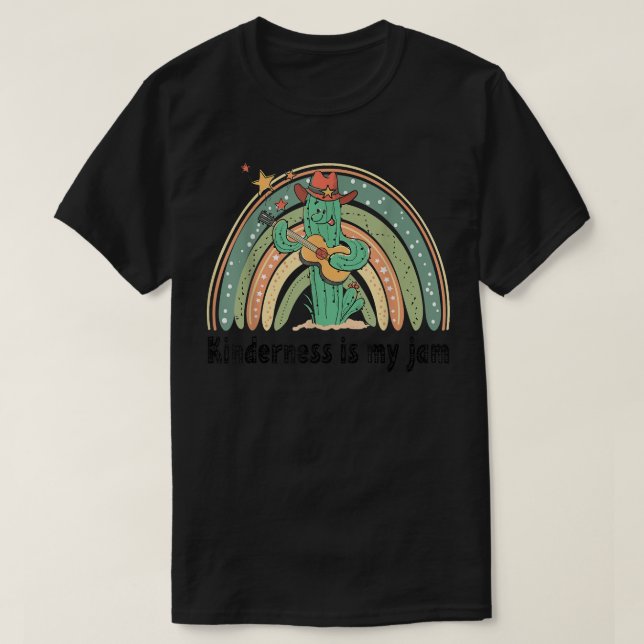 Camiseta La Amabilidad Es Mi Jam Cactus Toca Guitarra Arcoi (Diseño del anverso)