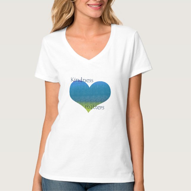 Camiseta La amabilidad importa corazón (Anverso)