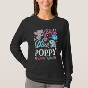 Camiseta La amapola rosa rosa azul elefante te encanta el e