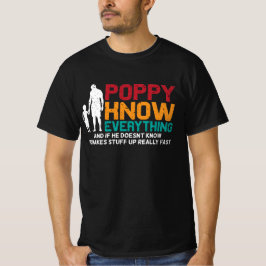 Camiseta La amapola sabe todo| Día del papá padre