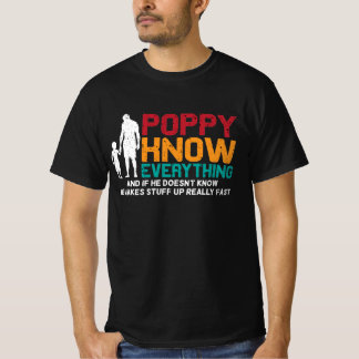 Camiseta La amapola sabe todo| Día del papá padre